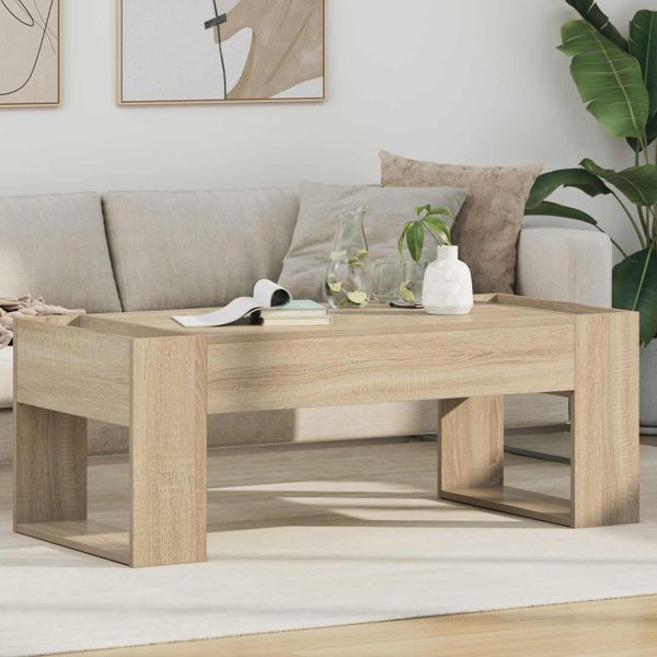 vidaXL Konferenčný stolík Sonoma dub 110 x 50 x 41 cm Kompozitné drevo