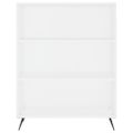 vidaXL Vysoká skrinka biela 69,5x34x180 cm spracované drevo