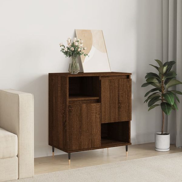 vidaXL Komoda hnedý dub 60x35x70 cm spracované drevo