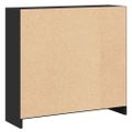 vidaXL Knižnica, čierna 80x24x75 cm, drevotrieska