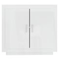 vidaXL Komoda lesklá biela 80x40x75 cm spracované drevo