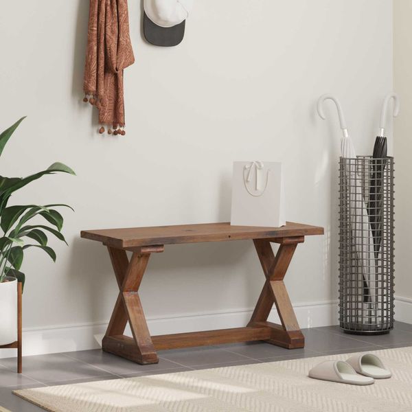 vidaXL lavička Prírodná 85 x 35 x 46 cm Recyklovaný masív