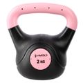 Plastový kettlebell HMS KPC 2 kg ružový