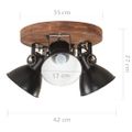 vidaXL Industriálna stropná lampa 25 W, čierna 42x27 cm E27