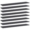 vidaXL Prídavné police 8 ks, sivé 100x20x1,5 cm, drevotrieska