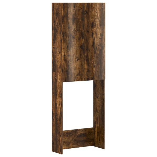 vidaXL Toaletná skriňa ARNHEM Dymový dub 66 x 25,5 x 190 cm