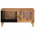 vidaXL Konferenčný stolík Prírodná 80 x 50 x 40 cm Masívne mango drevo