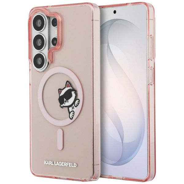 Karl Lagerfeld puzdro IML Peekaboo Choupette MagSafe pre Samsung Galaxy S26 Ultra ružová