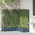 vidaXL Záhradný kvetináč 5 ks Sivá 120 x 120 x 126 cm PP