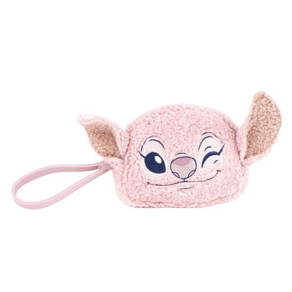 Plyšová kabelka do ruky ružová Stitch