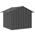 vidaXL Búda pre psa so strechou 131x101x102 cm, pozinkovaná oceľ