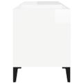 vidaXL Skrinka na platne lesklá biela 84,5x38x48 cm kompozitné drevo