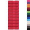 vidaXL Uteráky pre hostí FROGN 10 ks červené 30x50 cm 360 g/m²