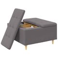 vidaXL Ottoman s Úložným Priestorom Biely 80 x 80 x 45 cm Umelá koža