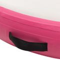 vidaXL Nafukovací gymnastický matrac s pumpou 100x100x20 cm PVC ružový