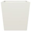 vidaXL Záhradné kvetináče 2 ks, biele 50x50x50 cm, oceľ