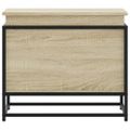 vidaXL Úložný box s vekom sivá sonoma 60x40x51,5 cm kompozitné drevo