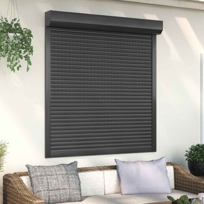 vidaXL Rolety Antracit 130 x 140 cm Hliník a polyuretán