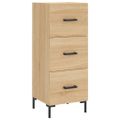 vidaXL Komoda dub sonoma 34,5x34x90 cm spracované drevo