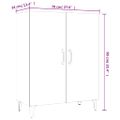 vidaXL Komoda sivý dub sonoma 70x34x90 cm spracované drevo