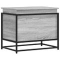 vidaXL Úložný box s vekom sivá sonoma 60x40x51,5 cm kompozitné drevo