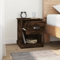 vidaXL Nočné stolíky 2 ks dymový dub 39x39x47,5 cm spracované drevo