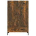 vidaXL Kredenc dymový dub 70x31x115 cm spracované drevo