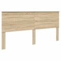 vidaXL Rám postele Sonoma dub 200 x 200 cm Inžinierske drevo