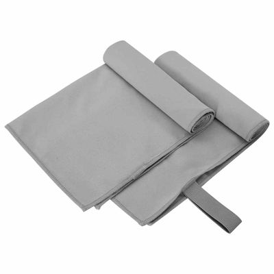 vidaXL Športové uteráky 2 pcs Tmavo šedá 50 x 30 cm