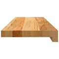 vidaXL Okenný parapet 2 ks svetlohnedá 70x20x2 cm dubový masív