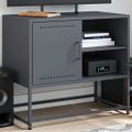 vidaXL TV skrinka antracitová 68x39x60,5 cm oceľ