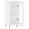 vidaXL Komoda lesklá biela 34,5x34x90 cm spracované drevo