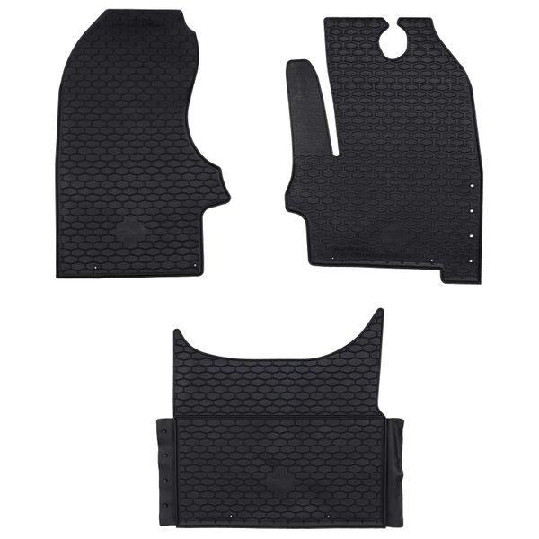 vidaXL Autokoberec 3 pcs Čierna vhodné pre Iveco DAILY 2014- Guma