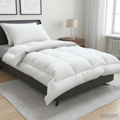 vidaXL Súprava paplóna a vankúša 3 ks 135x220 cm 4 ročné obdobia Vlnka
