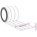 vidaXL Záves do dverí priehľadný 200 mm x 1,6 mm 25 m PVC
