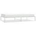 vidaXL Kovový posteľný rám biely 107x203 cm