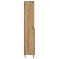 vidaXL Highboard Remeselný dub 69,5 x 32,5 x 180 cm Kompozitné drevo