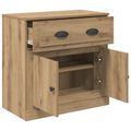 vidaXL Highboard Remeselný dub 70 x 35,5 x 67,5 cm Kompozitné drevo