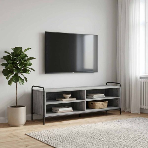 vidaXL TV skrinka 140 x 39,5 x 50 cm Sivý Sonoma Kompozitné drevo