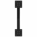 vidaXL Nohy konferenčného stolíka v tvare X, 2 ks, čierne, 60 x (30-31) cm, oceľové