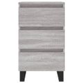 vidaXL Nočné stolíky 2 ks sivý dub sonoma 40x35x69 cm kompozitné drevo