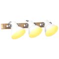 vidaXL Industriálna nástenná lampa biela 65x25 cm E27