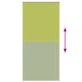 vidaXL Zatemňovacia roleta, listy zelené, 105x210 cm, šírka látky 100,7 cm, polyester