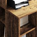vidaXL Stôl Staré drevo Kompozitné drevo 90 x 48 x 101,5 cm