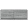 vidaXL TV nástenná skrinka s LED svetlami sivá sonoma 100x31x38 cm
