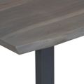 vidaXL Konferenčný stolík, nepravidelné hrany,sivý 115x60x40cm, akácia