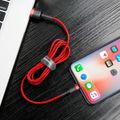 Baseus Cafule USB Lightning kábel 2,4 A 1 m (čierny + červený)