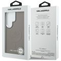 Puzdro Karl Lagerfeld Embossed Ring Initials MagSafe pre Samsung Galaxy S26 Ultra hnedá