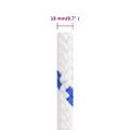 vidaXL Lodné lano biele 18 mm 25 m polypropylén