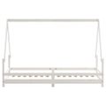 vidaXL Rám detskej postele biely 90x200 cm masívna borovica